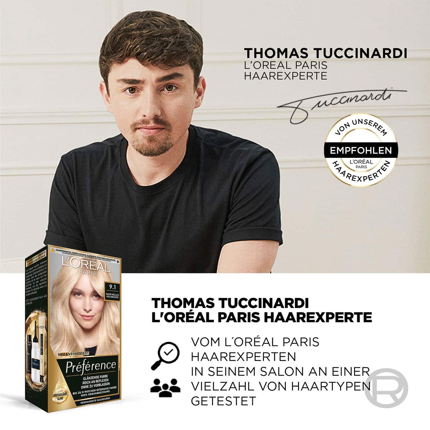 Empfohlen von Haarexperte Thomas Tuccinardi